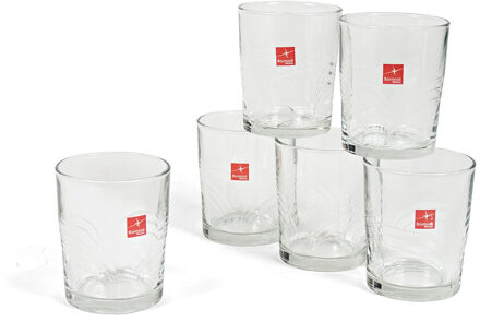 Bormioli 18x Stuks waterglazen/drinkglazen transparant 280 ml - Glazen - Drinkglas/waterglas/tumblerglas