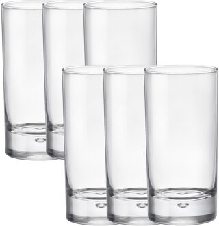Bormioli 6x Stuks transparante drinkglazen 375 ml van glas