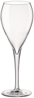 Bormioli Champagneglazen - 6x stuks - transparant - glas - 150 ml - luxe flutes op voet - Champagneglazen