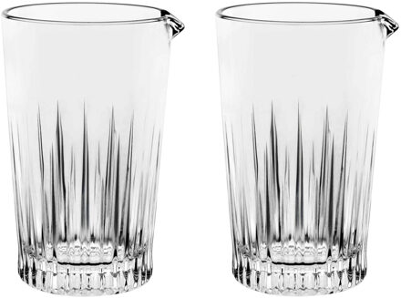 Bormioli Rocco 2x Luxe glazen water karaffen van 550 ml