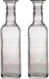 Bormioli Rocco 3x Glazen water karaffen van 500 ml Optima- Sapkannen/waterkannen/schenkkannen