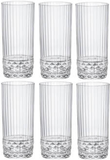 Bormioli Rocco America'20s Longdrinkglas - 49 Cl - Set-6 Transparant