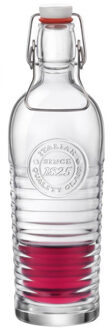 Bormioli Rocco beugelfles/weckfles - transparant - met beugeldop - 1200 ml