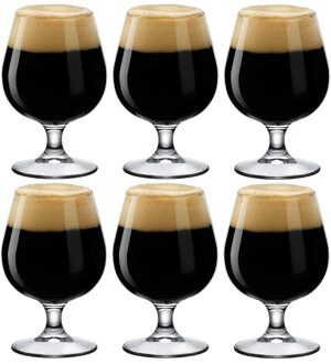 Bormioli Rocco Bierglazen/bierbokalen - 6x stuks - 500 ml - Bierglazen voor speciaalbier - bokbier