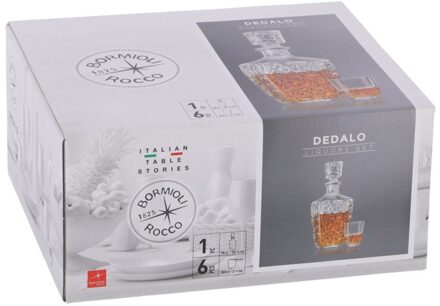Bormioli rocco dedalo whiskey set 7 delig