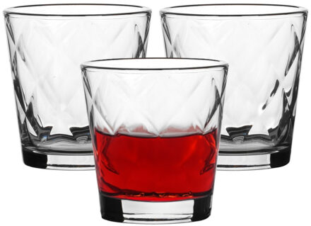 Bormioli Rocco Drinkglazen Kaleido - 3x stuks - glas - 240 ml - transparant - waterglazen