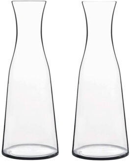 Bormioli Rocco Glazen water karaffen van 1 Liter - 3x - Atelier- Sapkannen/waterkannen/schenkkannen