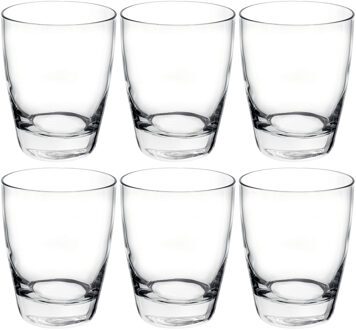 Bormioli Rocco Set van 6x stuks tumbler waterglazen/drinkglazen transparant 280 ml - Drinkglazen