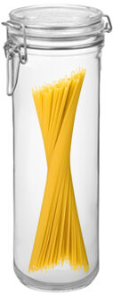 Bormioli Rocco Spaghetti voorraad/weck pot - transparant - glas - 26 x 9 cm - 1,5 L - Bormioli Rocco