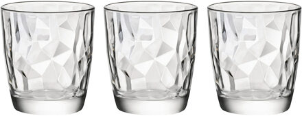 Bormioli Rocco Tumbler waterglazen - 9x stuks - 305 ml - transparant - glas - Diamond