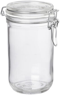 Bormioli Rocco Voorraad/weck pot - glas - transparant - 17 x 9 cm - 750 ml - Weckpotten