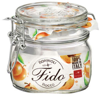 Bormioli Rocco Voorraad/weckpot - transparant - glas - 10 x 10 cm - 500 ml - Bormioli Rocco
