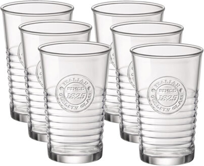 Bormioli Rocco Waterglazen - Set van 6x - transparant - 300 ml - glas - glazen - drinkglazen