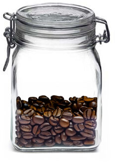 Bormioli Rocco Weckpot/inmaakpot - 1L - glas - met beugelsluiting - luchtdicht