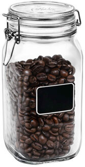 Bormioli Rocco Weckpot met beugelsluiting en krijtplaatje 1,5 L - Action products