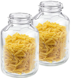 Bormioli Rocco weckpotten - inmaakpotten - 5 liter - 2x stuks - met beugelsluiting