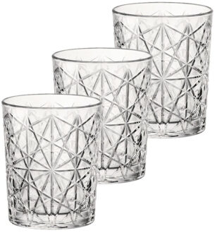 Bormioli Rocco Whisky tumbler glazen - 12x - Lounge serie - transparant - 390 ml