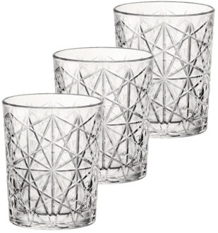 Bormioli Rocco Whisky tumbler glazen - 6x - Lounge serie - transparant - 390 ml