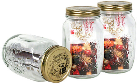 Bormioli Voorraadpot / voorraadbus - 15x - met schroefdop - 0,5 liter - glas - Transparant