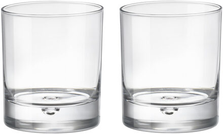 Bormioli Whisky tumbler glazen - 6x - Barglass serie - transparant - 280 ml