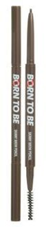 Born To Be Madproof Skinny Brow Pencil - 4 Colors #01 Dark Brown