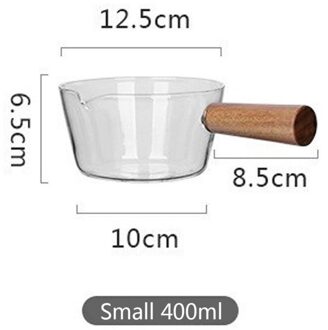 Borosilicaatglas Met Handvat Melk Opschuimen Kannen Koffie Suiker Melk Pot Voor Huishoudelijke Kleine Melk Pot