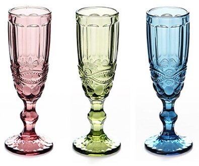 Borrelglaasjes Set Kopjes Champagne Bril Glas Cup Bar Glaswerk Wijnglas Three vlinder cups