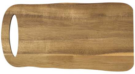 Borrelplank acacia - bruin - 43x22 cm