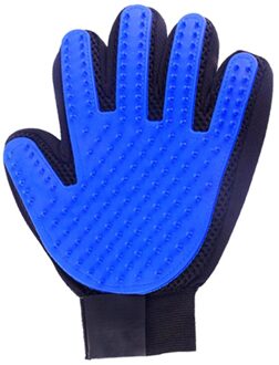 Borstel Handschoen Pet Grooming Borstel Huisdier Deshedding Tool Handschoen Hair Remover Brush Honden/Katten Pet Grooming Handschoen 1Pc links