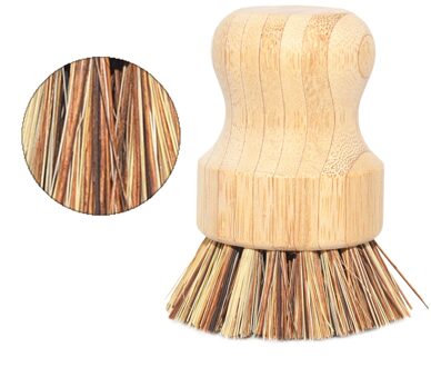 Borstel Pot Schotel Kom Keuken Borstel Met Natuurlijke Bamboe Handvat Huishouden Nodig