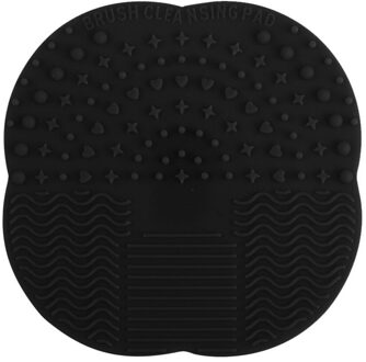 Borstel Schoonmaak Tool Basic Make-Up Producten Scrubber Borstel Board Niet Giftig 1 Pc Silicone Make Brush Cleaner Pad Maken up Wassen 03 zwart