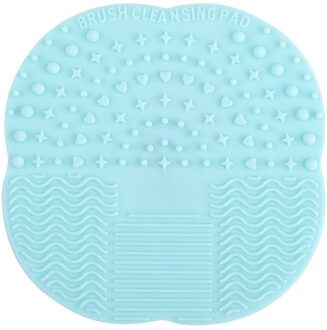 Borstel Schoonmaak Tool Basic Make-Up Producten Scrubber Borstel Board Niet Giftig 1 Pc Silicone Make Brush Cleaner Pad Maken up Wassen 06 licht groen