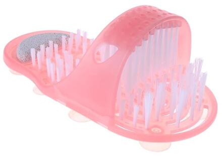 Borstel Slipper Douche Voeten Massage Slippers Bad Schoenen Borstel Puimsteen Voet Scrubber Spa Douche Verwijderen Dode Huid Voetverzorging Roze