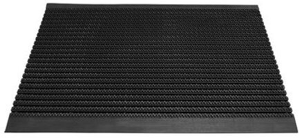 Borstelmat - Rubber - 61,5x91,5cm Zwart