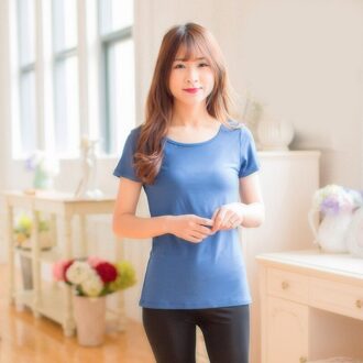 Borstvoeding Tops Uit Mode Herfst Lange Mouwen T-Shirts Voeden Kleren Herfst En Winter Dieptepunt Shirt Herfst Kleding Blauw