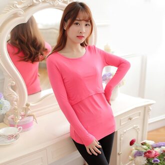 Borstvoeding Tops Uit Mode Herfst Lange Mouwen T-Shirts Voeden Kleren Herfst En Winter Dieptepunt Shirt Herfst Kleding Bruin