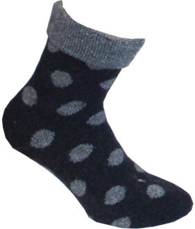 Boru Bamboo Huissokken met wol - maat en 39-42 - maat 35-38 Blauw