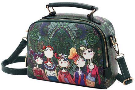 Bos Meisjes Afdrukken Rechthoekige Crossbody Handtas Vrouwen Leisure Patroon Schoudertas Handtassen Vrouwelijke Clutch Messenger Bag Y