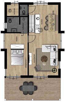 Bos villa met hottub - 6 personen