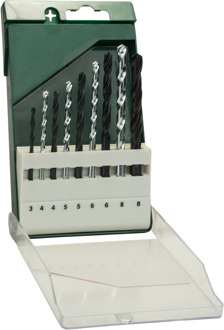 Bosch 9-delige boorset: metaal HSS-R/steen/hout