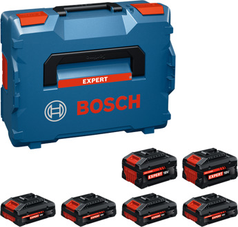 Bosch Blauw Accuset EXBA18V 6 accus (4x EXBA18V-40, 2x EXBA18V-80) - 1600A0373G