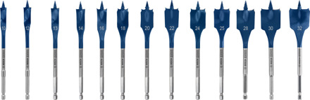 Bosch Blauw Bosch Accessoires EXPERT Speedborenset Self Cut Speed | 13-delig | 10, 12, 13, 14, 16, 18, 20, 22, 24, 25, 28, 30, 32 mm - 2608902112