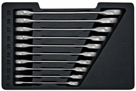 Bosch Blauw Bosch Accessoires Ratelsleutelset | 10-delig - 1600A02AU0