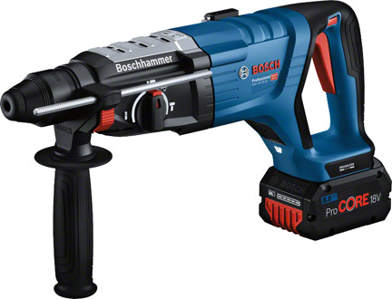 Bosch Blauw GBH 18V-28 D Accuboorhamer | 2x ProCORE18V 5,5 Ah | Lader GAL 1880 CV | In XL-Boxx - 0611919005