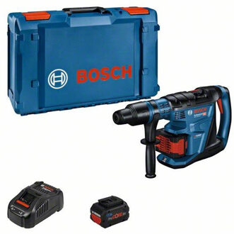 Bosch Blauw GBH 18V-40 C Accu Boorhamer BITURBO | SDS-max | 2 x 8,0 Ah accu + snellader | In XL-Boxx - 0611917102