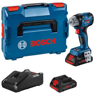 Bosch Blauw GDS 18V-320 C Professional | Accu Slagschroevendraaier | 2 x 4.0 Ah Accu + lader | In L-Boxx 136 - 06019L5101