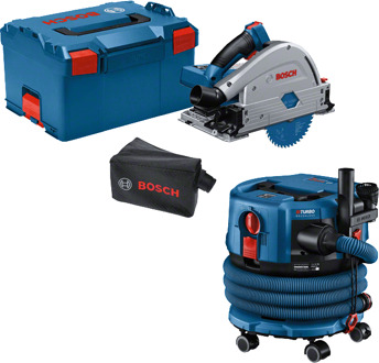 Bosch Blauw GKT 18V-52 GC Professional Accu-invalzaag + GAS 18V-12 MC | Zonder acccu's en lader - 0615A5004N