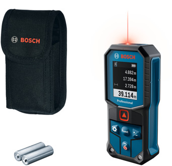 Bosch Blauw GLM 40-31 Laserafstandsmeter | 2 Batterij 1,5V LR6 (AA) + Opbergetui - 0601075000