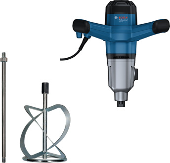 Bosch Blauw GRW 140 Mengmachine | Incl. 2x Sleutel 22 en Menggarde - 06011C4001