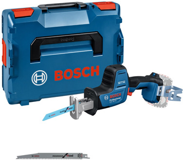 Bosch Blauw GSA 18V-24 Reciprozaag | Solo in L-Boxx | Incl. Zaagblad S922EF, S2345X, Haak | Zonder Accu en Lader - 06016A5101